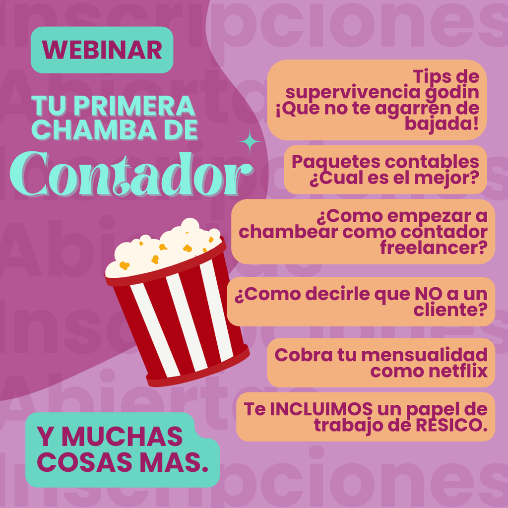 Webinar tu primera chamba de contador