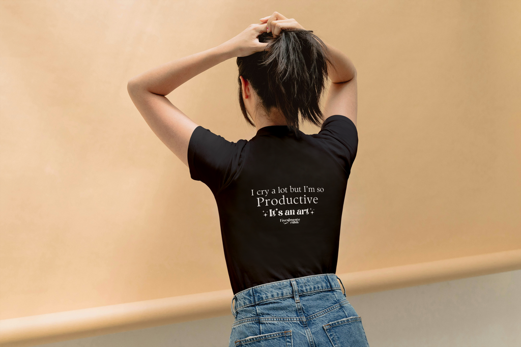 Playera I cry a lot (back)