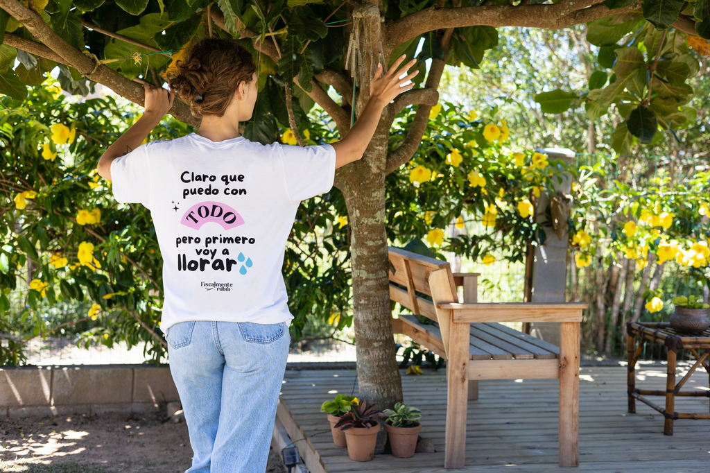 Playera primero voy a llorar(back)
