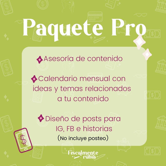 Paquete Pro (Content Marketing+Diseño Basico)